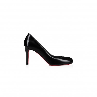 CHRISTIAN LOUBOUTIN PUMPPIE 85 MM PUMPS-CALF LEATHER-BLACK-WOMEN 3230631B439